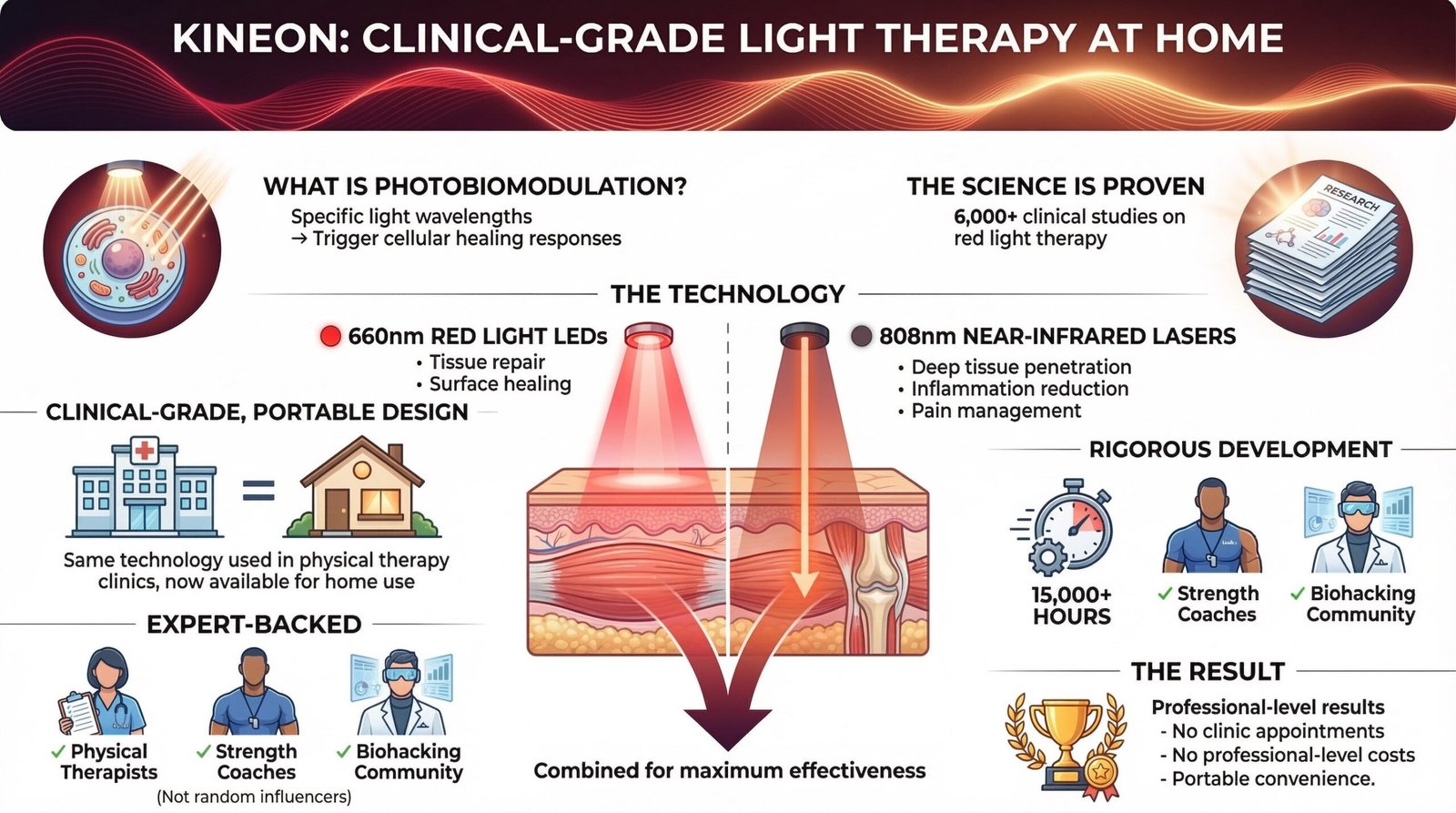 Complete Guide to Kineon Red Light Therapy Products in 2026