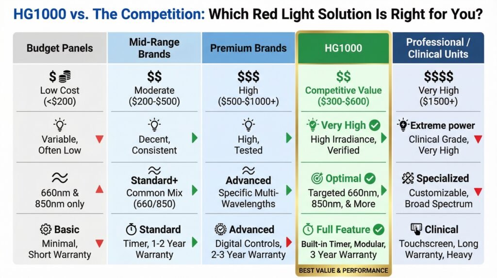 Comparing HG1000 to Alternatives