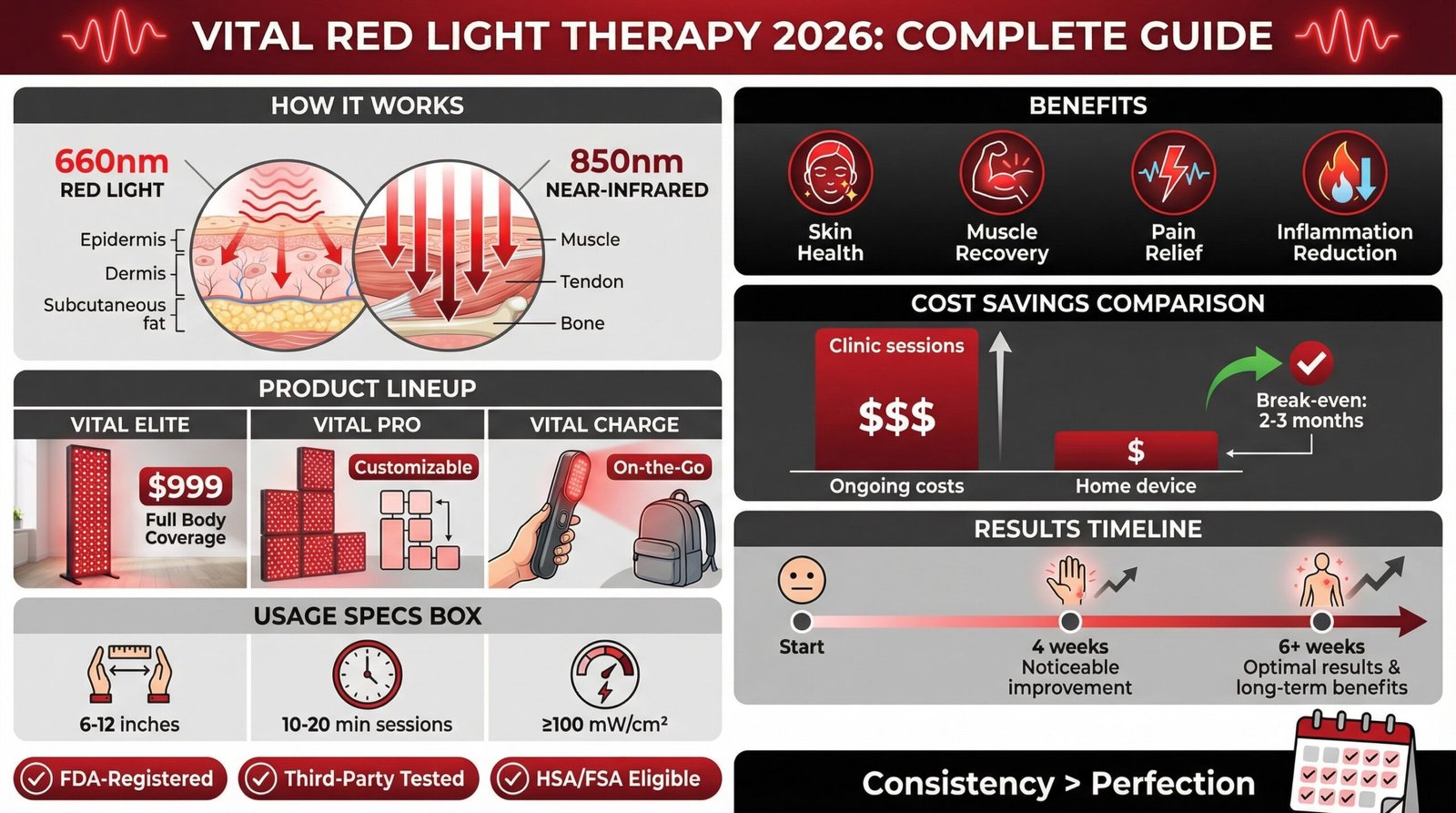 Complete Guide to Vital Red Light Products and Services 2026: Worth the Hype?