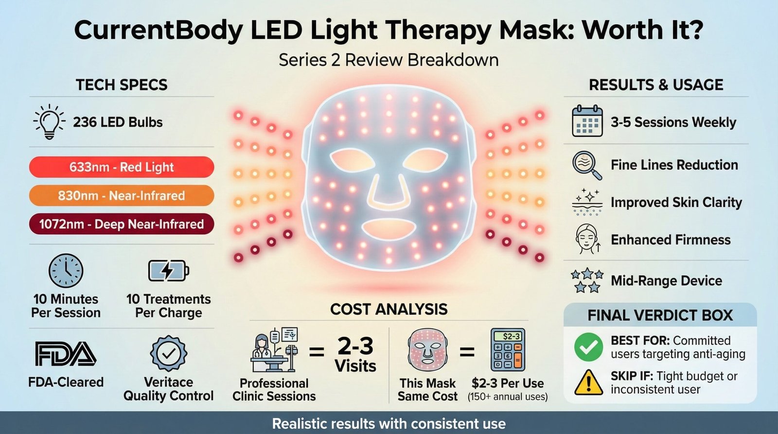 CurrentBody Skin LED Light Therapy Mask Review 2026: Is It Actually Worth It?
