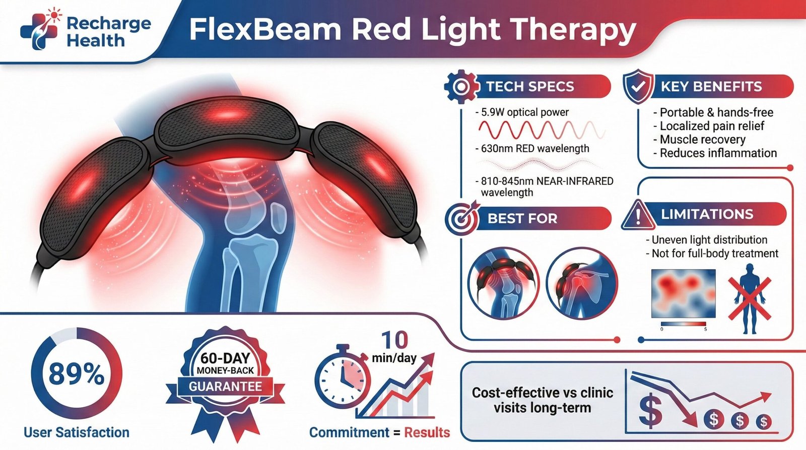 FlexBeam Portable Red Light Device Review 2026: What You Actually Get for Your Money