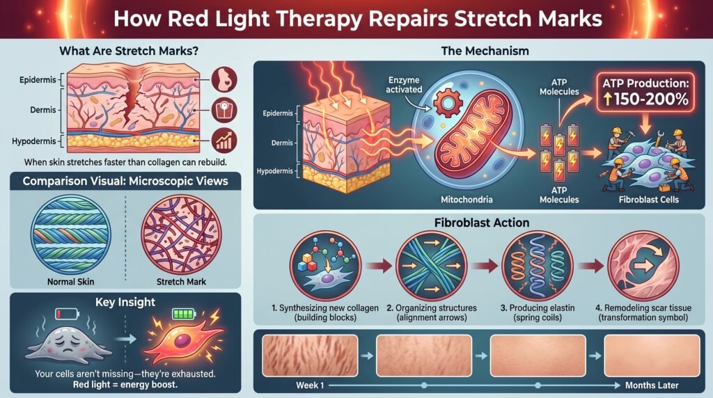 What Red Light Therapy Actually Does to Stretch Marks