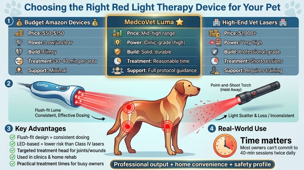 Quality and Performance Compared with Other Red Light Devices