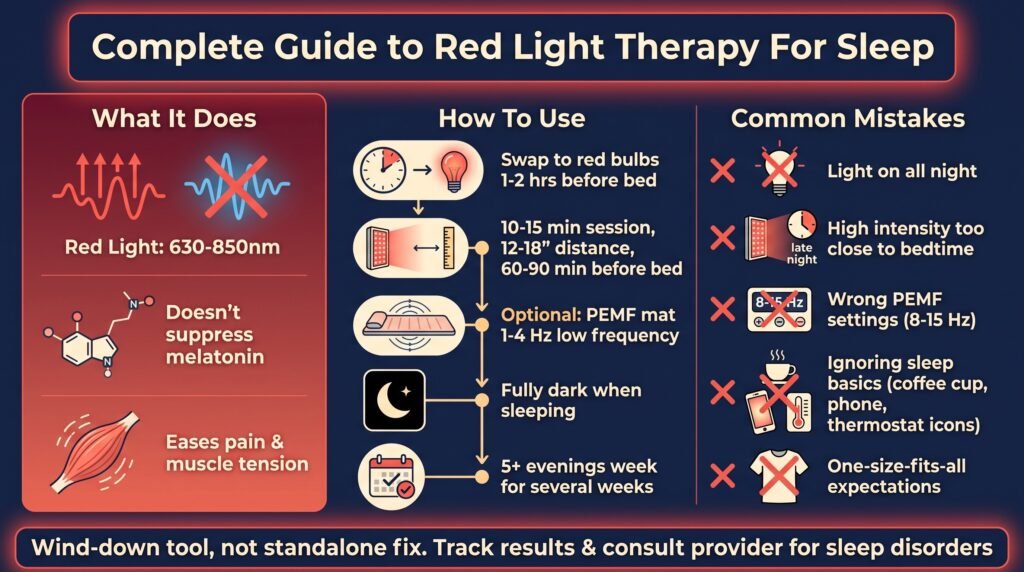 Complete Guide to Red Light Therapy for Sleep