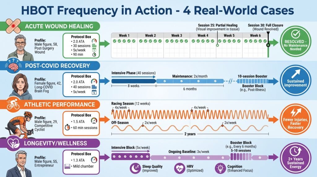 Real-World Examples of HBOT Frequency in Action